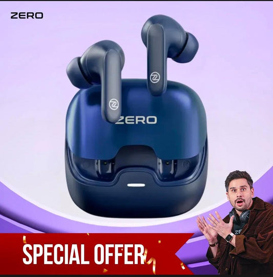 Zero ZBUDS Wave Wireless Earbuds | Bluetooth 5.3 | Quad Mic ENC | 60H Playtime | IPX5 Waterproof