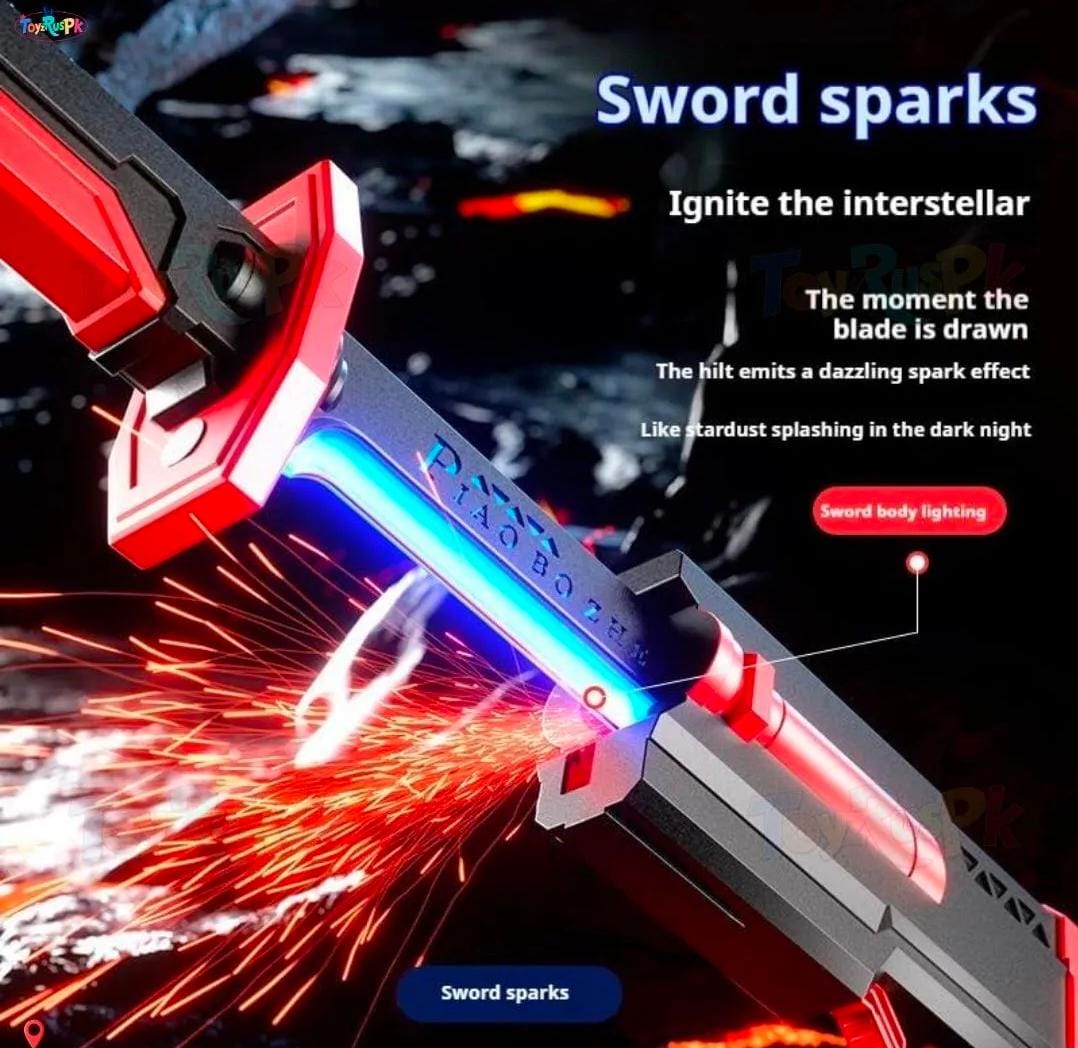⚔️ LED Sword with Smoke & Spark Effects – 7 Color Light Blade Anime Inspired Cosplay Katana with Sound Effects for Roleplay, Halloween, Parties, Collectors & Display ⚔️