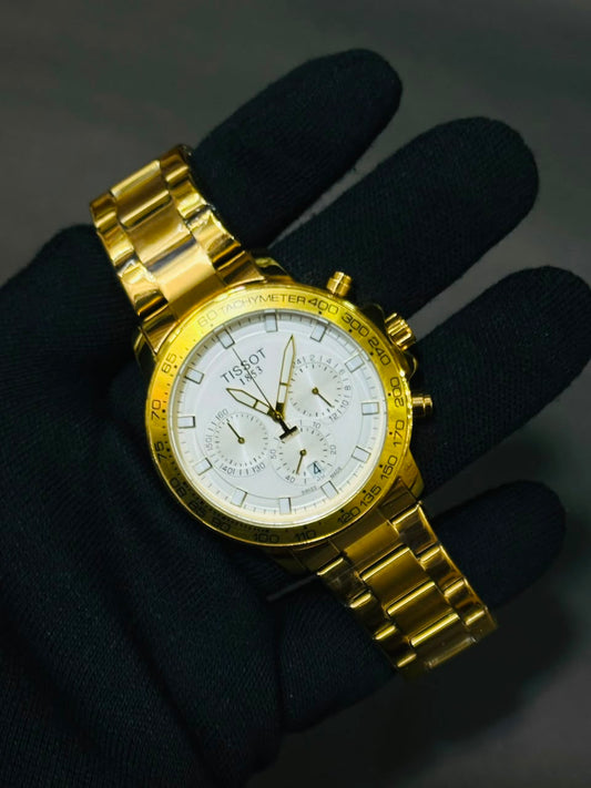 Tissot PR 100 Chronograph in Yellow Gold Bracelet