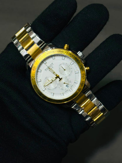 Tissot PR 100 Chronograph in Yellow Gold Bracelet