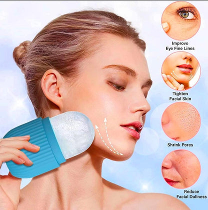 Face Stone Jade Roller Massager with Gua Sha Stone And Ice Roller Multicolour Set Faceck Body Ice Cubial Roller 100% Natural Stone Jade Roller For Skin Eye Ne