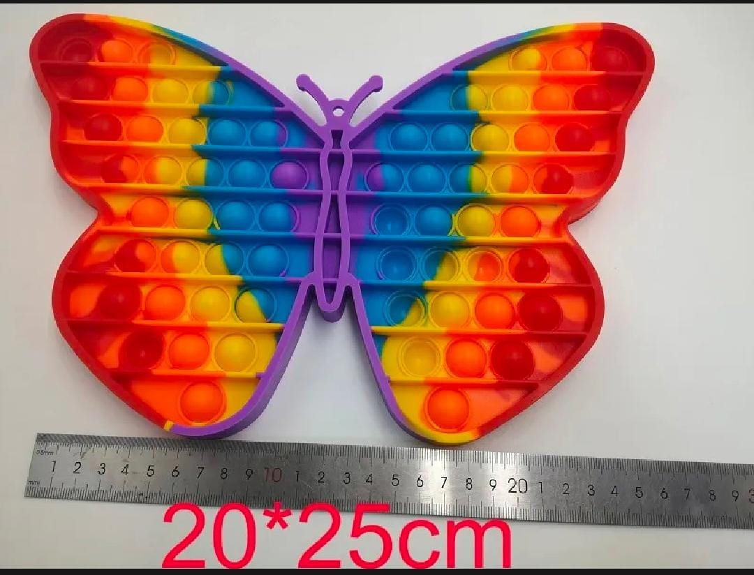 Rainbow Pop It Fidget Toy | Stress Relief | Sensory Bubble Toy for Kids & Adults