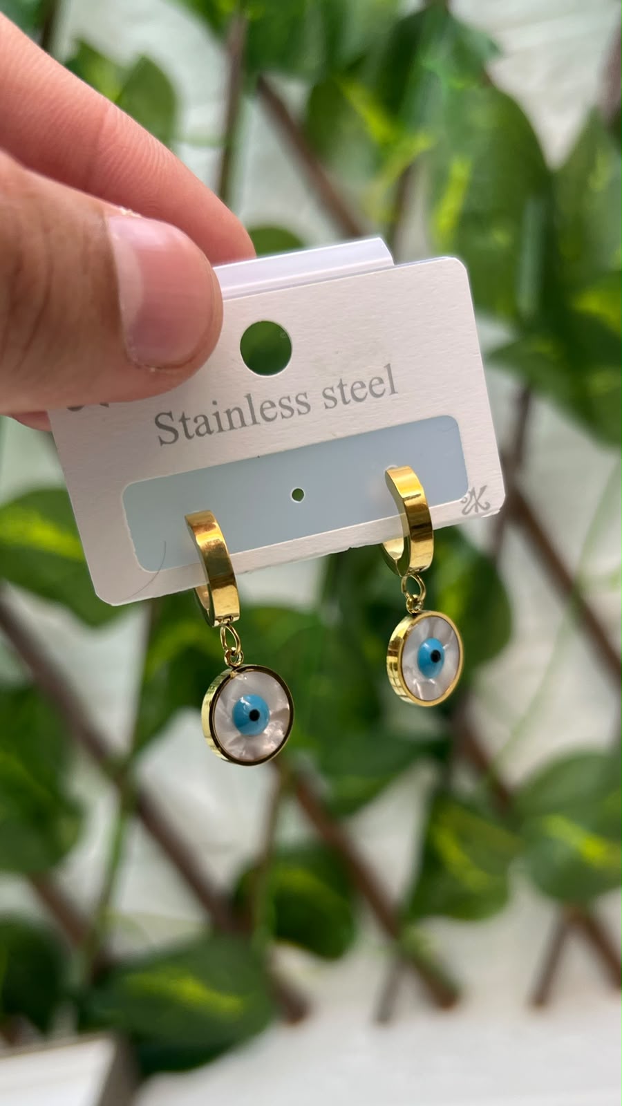 Evil Eye Hoop Earrings for Women