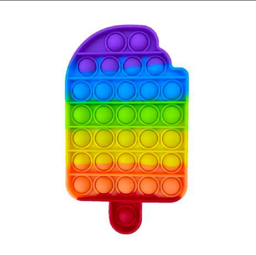Rainbow Pop It Fidget Toy | Stress Relief | Sensory Bubble Toy for Kids & Adults