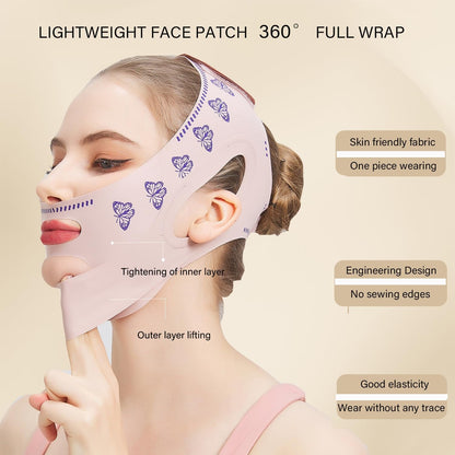 Skin Care Beauty face Mask Facial Shaper Belt Jawline Lifting Mask Skin Tightening Face Band Double Chin Reducer Face Lift Bandage V Line Slimming Beauty Sleep Mask