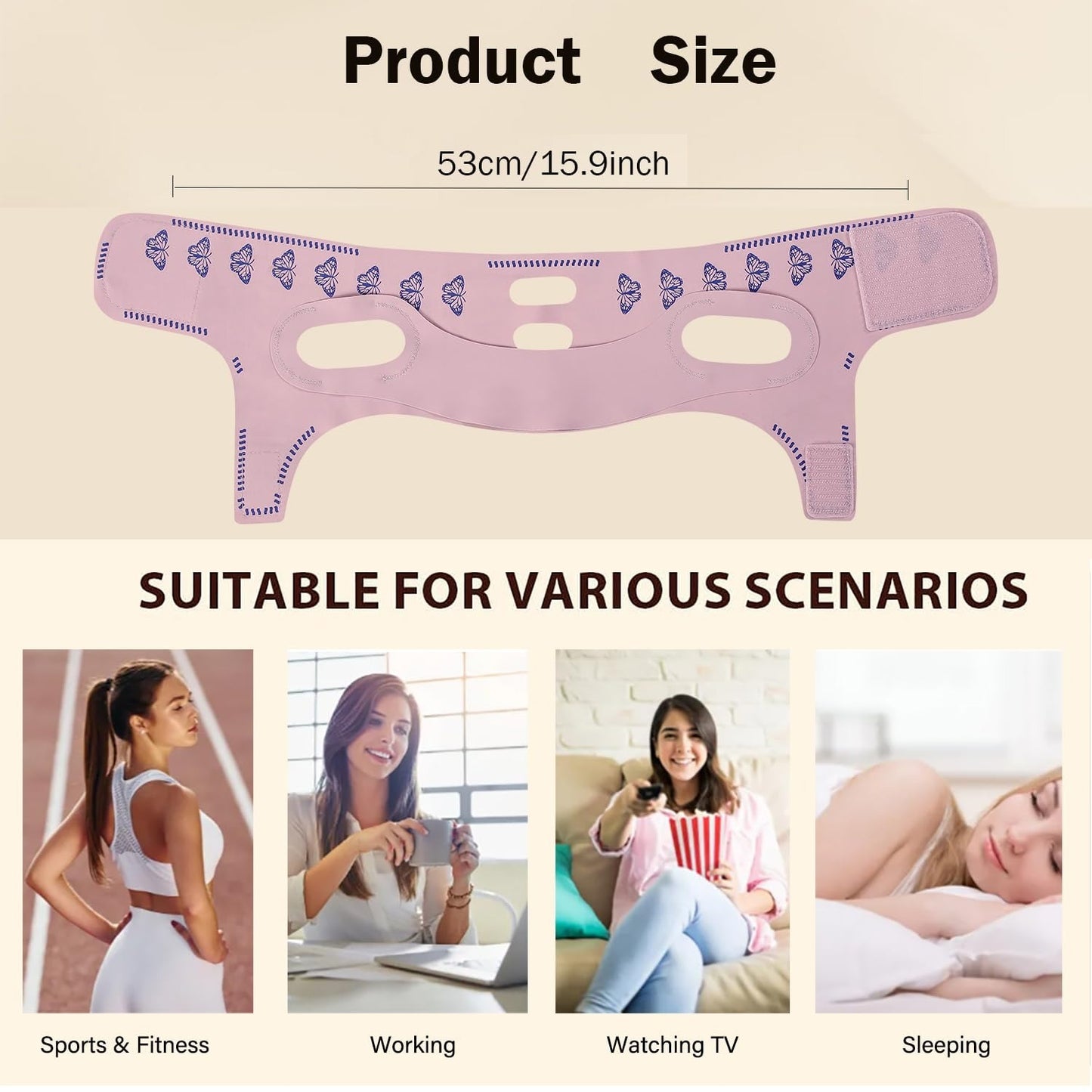 Skin Care Beauty face Mask Facial Shaper Belt Jawline Lifting Mask Skin Tightening Face Band Double Chin Reducer Face Lift Bandage V Line Slimming Beauty Sleep Mask
